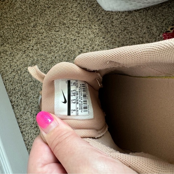 Nike Air Max Thea Metallic Rose Gold Street Sneaker Size 9 - Picture 13 of 14